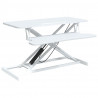 Regulowane biurko, 90x40x(13-50) cm, stal i płyta