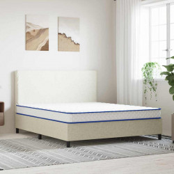 Materac Biały 200 x 180 x 17 cm Pianka PU