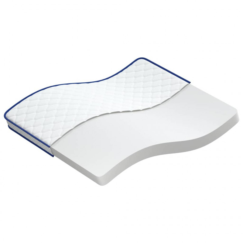 Materac Biały 200 x 180 x 17 cm Pianka PU