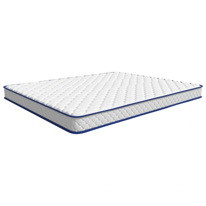 Materac Biały 200 x 180 x 17 cm Pianka PU