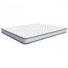 Materac Biały 200 x 180 x 17 cm Pianka PU