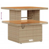 Zestaw Sof na Ogród 11 pcs Beżowy i kremowy polirattan
