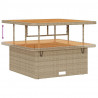 Zestaw Sof na Ogród 9 pcs Beżowy i jasnoszary polirattan
