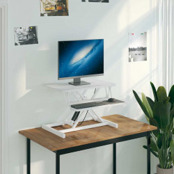 Regulowane biurko, 60x40x(13-41,5) cm, stal i płyta