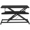 Regulowane biurko, 90x40x(13-50) cm, stal i płyta