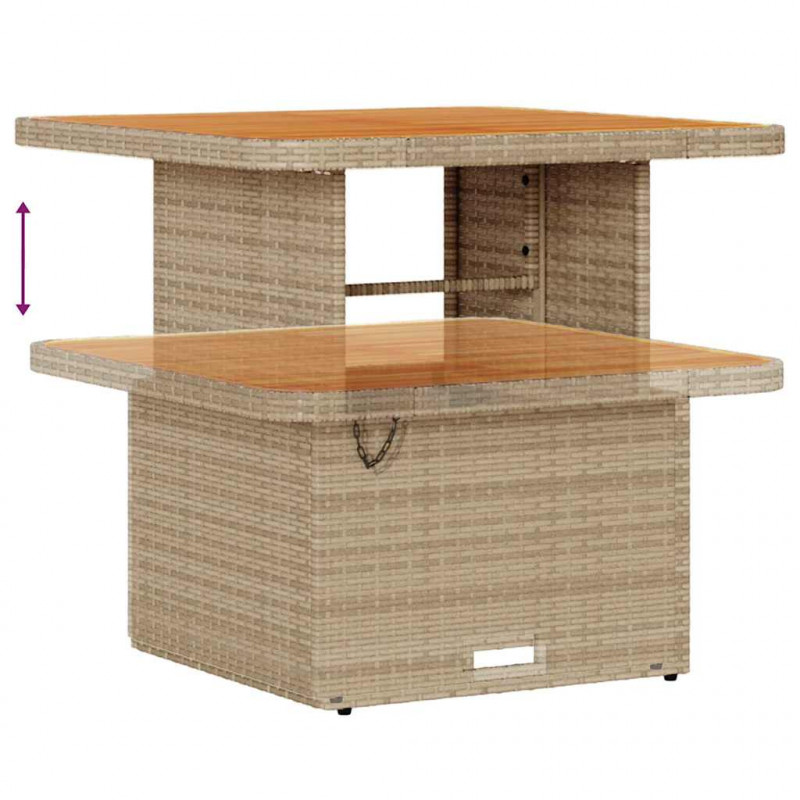 Zestaw Sof na Ogród z poduszką Beżowy i kremowy 80 x 80 x 71 cm