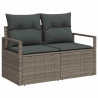 Zestaw Sof na Ogród z poduszką z przechowywaniem 10 pcs Szary