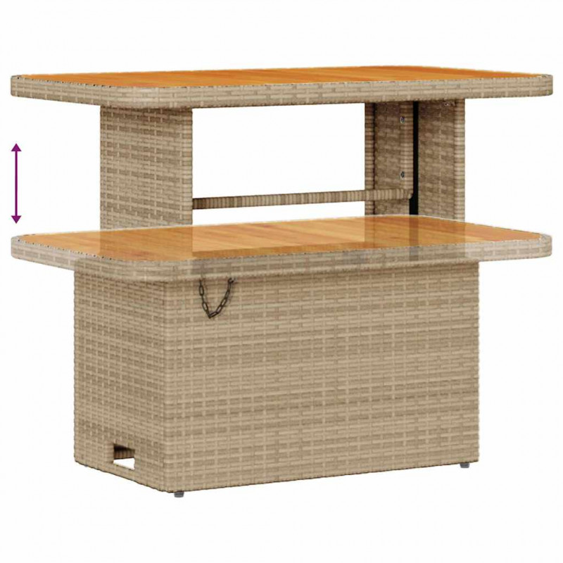 Zestaw Sof na Ogród z poduszką 12 pcs Beżowy i jasnoszary