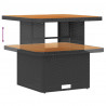Zestaw Sof na Ogród z poduszką 13 pcs Czarny i kremowy