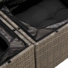 Zestaw Sof na Ogród z poduszką 8 pcs Szary Polirattan