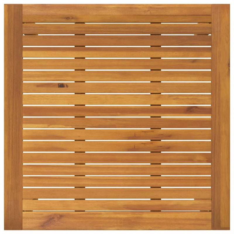 Zestaw do jadalni w ogrodzie 5 pcs Czarny Lite Drewno Akacji