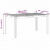 Zestaw do jadalni w ogrodzie 5 pcs Czarny Lite Drewno Akacji