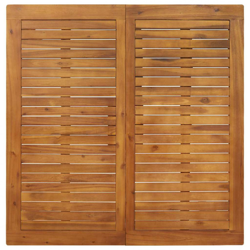 Zestaw do jadalni w ogrodzie 3 pcs Beżowy Lite Drewno Akacji