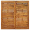 Zestaw do jadalni w ogrodzie 5 pcs Czarny Lite Drewno Akacji