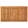 Zestaw do jadalni w ogrodzie 5 pcs Czarny Lite Drewno Akacji