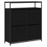 Szafka na buty z półką z drzwiami Czarny Dąb 100 x 34 x 112 cm