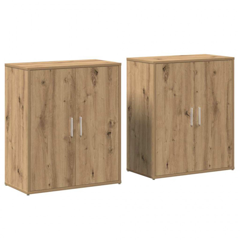 Bufet 2 pcs Dąb rzemieślniczy 60 x 31 x 70 cm