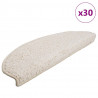 Maty na schody 30 szt. 65x21x4 cm Białe półokrągłe duże