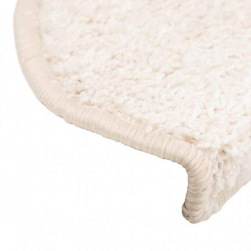 Maty na schody 30 szt. 65x21x4 cm Białe półokrągłe duże