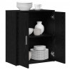 Bufet 2 pcs Czarny Dąb 60 x 31 x 70 cm Materiał drewnopochodny