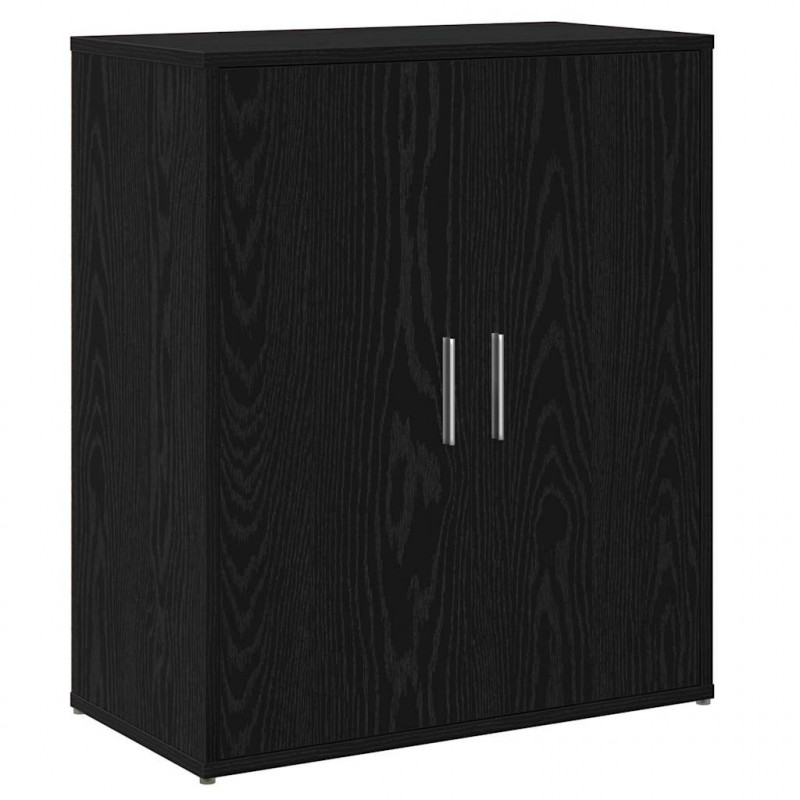 Bufet 2 pcs Czarny Dąb 60 x 31 x 70 cm Materiał drewnopochodny