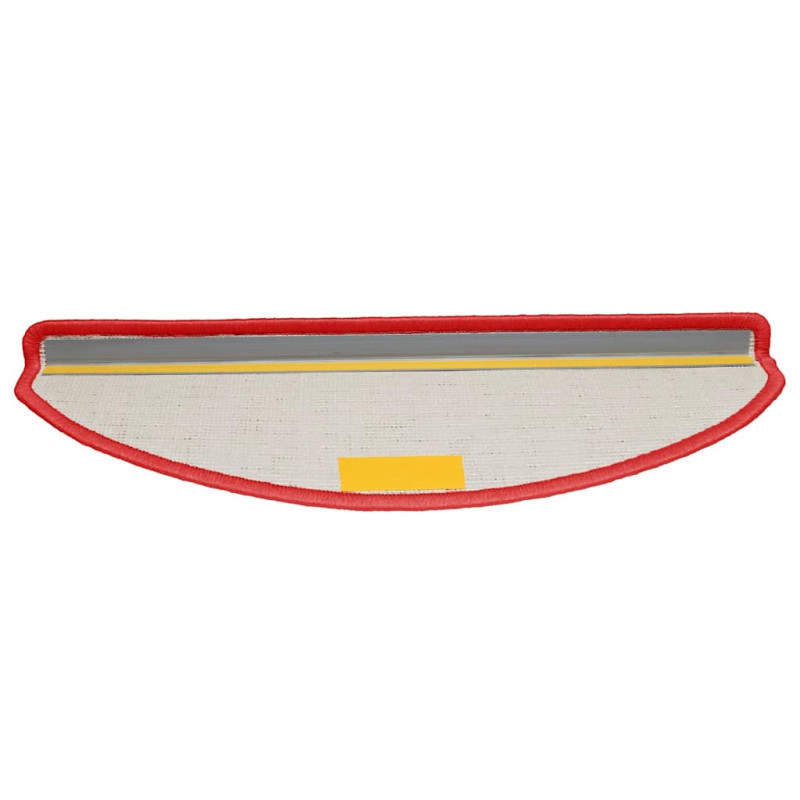Maty na schody 30 szt. 65x21x4 cm Czerwone półokrągłe duże