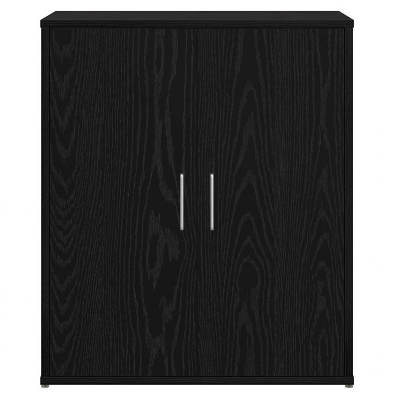 Bufet 2 pcs Czarny Dąb 60 x 31 x 70 cm Materiał drewnopochodny