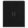 Bufet 2 pcs Czarny Dąb 60 x 31 x 70 cm Materiał drewnopochodny