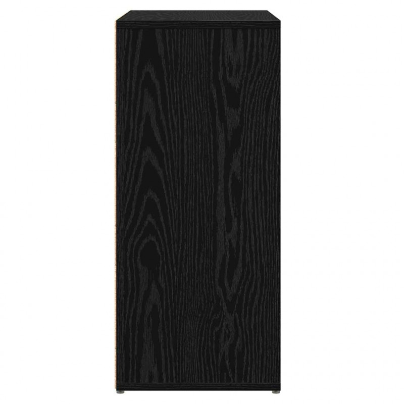 Bufet 2 pcs Czarny Dąb 60 x 31 x 70 cm Materiał drewnopochodny