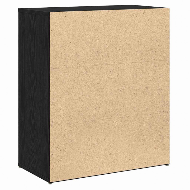 Bufet 2 pcs Czarny Dąb 60 x 31 x 70 cm Materiał drewnopochodny
