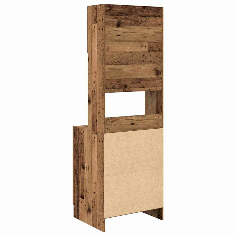 Kredens kuchenny z półką 2 pcs Stare drewno 60 x 50 x 180 cm