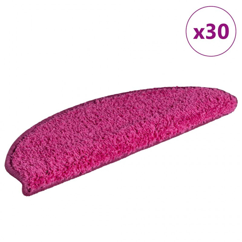 Maty na schody 30 szt. 65x21x4 cm różowe półokrągłe duże