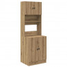 Kredens kuchenny 2 pcs Dąb rzemieślniczy 60 x 50 x 180 cm
