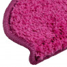 Maty na schody 30 szt. 65x21x4 cm różowe półokrągłe duże