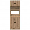 Kredens kuchenny 2 pcs Dąb rzemieślniczy 60 x 50 x 180 cm