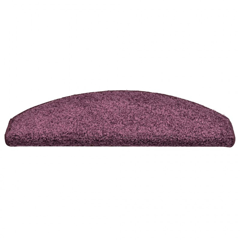 Maty na schody 30 szt. 65x21x4 cm Ciemnofioletowe, półokrągłe, duże