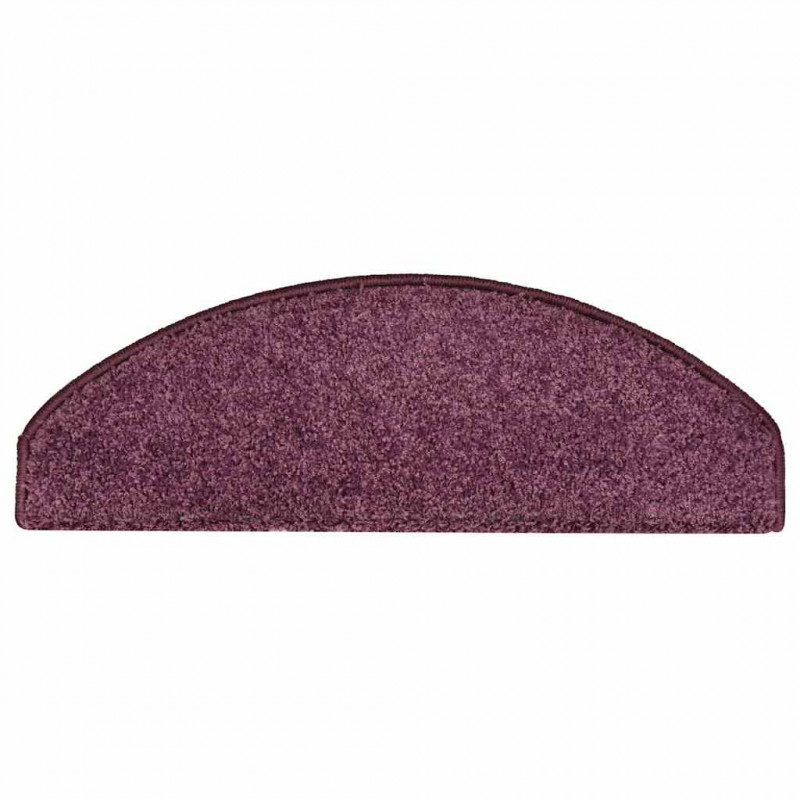 Maty na schody 30 szt. 65x21x4 cm Ciemnofioletowe, półokrągłe, duże