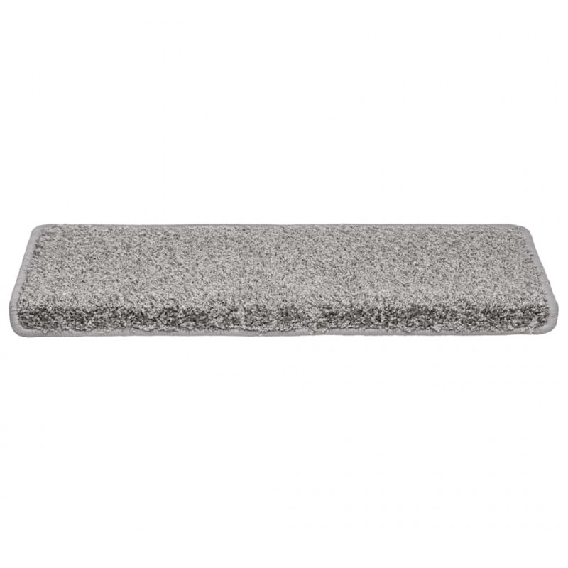 Maty na schody 30 szt. 65x21x4 cm Szare, prostokątne krawędzie