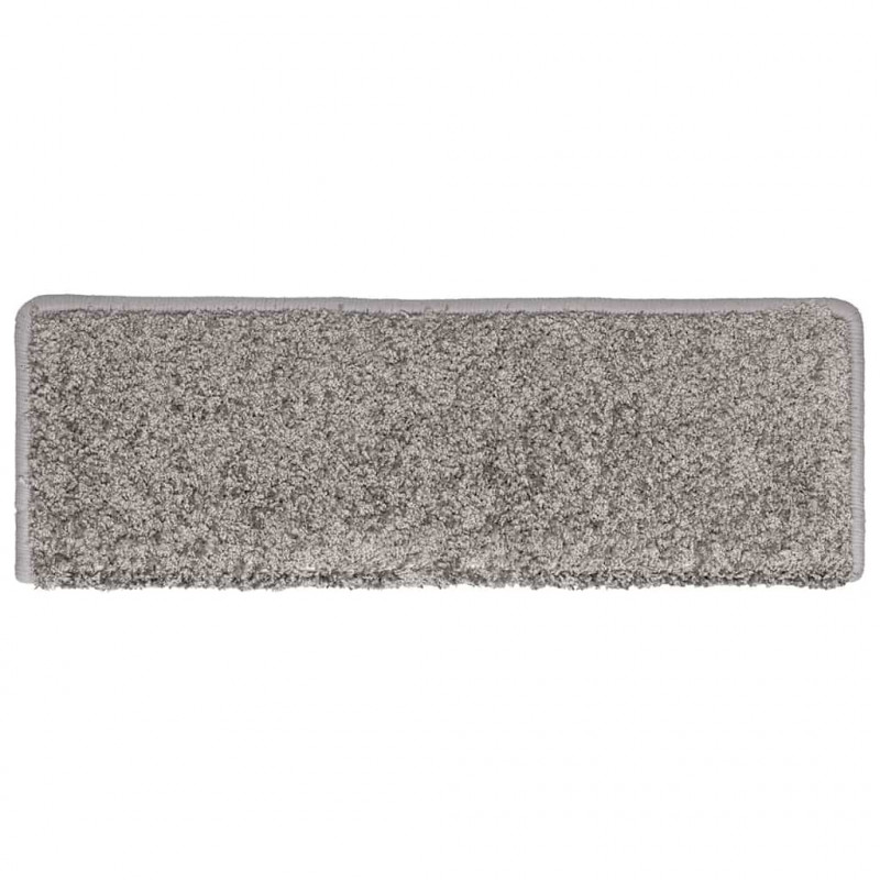 Maty na schody 30 szt. 65x21x4 cm Szare, prostokątne krawędzie