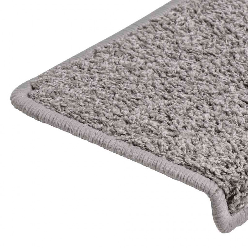 Maty na schody 30 szt. 65x21x4 cm Szare, prostokątne krawędzie