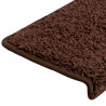 Maty na schody 30 szt. 65x21x4 cm Brązowe prostokątne krawędzie