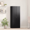 Biurowa szafka z półką z drzwiami Czarny Dąb 70 x 32 x 77.5 cm