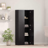 Biurowa szafka z półką z drzwiami Czarny Dąb 70 x 32 x 77.5 cm