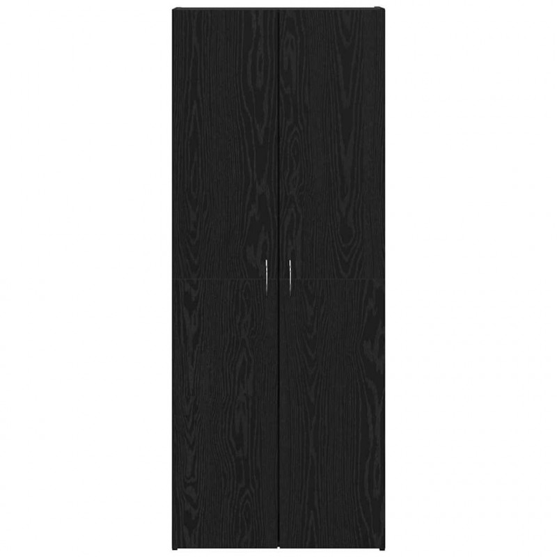 Biurowa szafka z półką z drzwiami Czarny Dąb 70 x 32 x 77.5 cm
