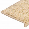 Maty na schody 30 szt. 65x21x4 cm kremowe, prostokątne krawędzie