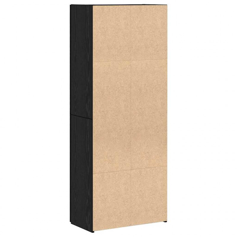 Biurowa szafka z półką z drzwiami Czarny Dąb 70 x 32 x 77.5 cm