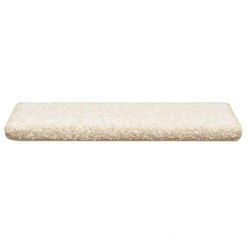 Maty na schody 30 szt. 65x21x4 cm Białe prostokątne krawędzie