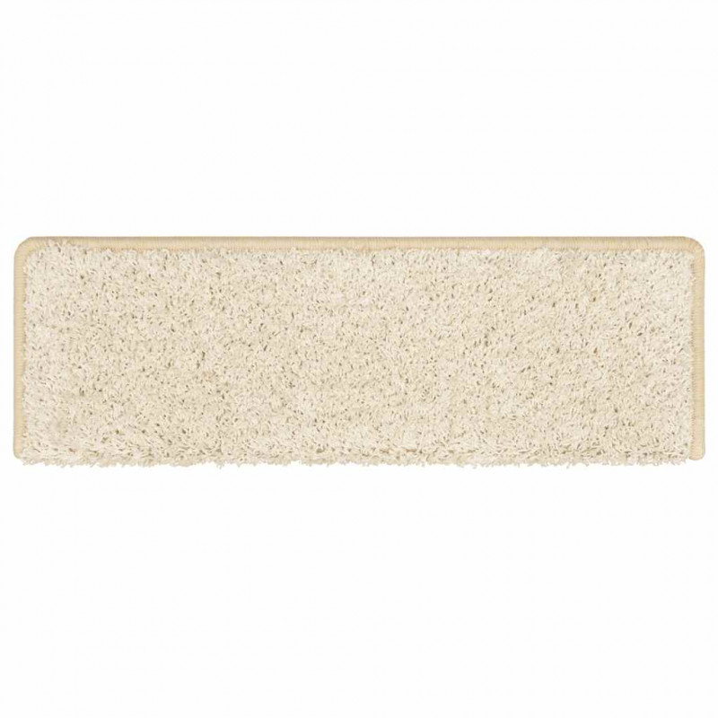Maty na schody 30 szt. 65x21x4 cm Białe prostokątne krawędzie