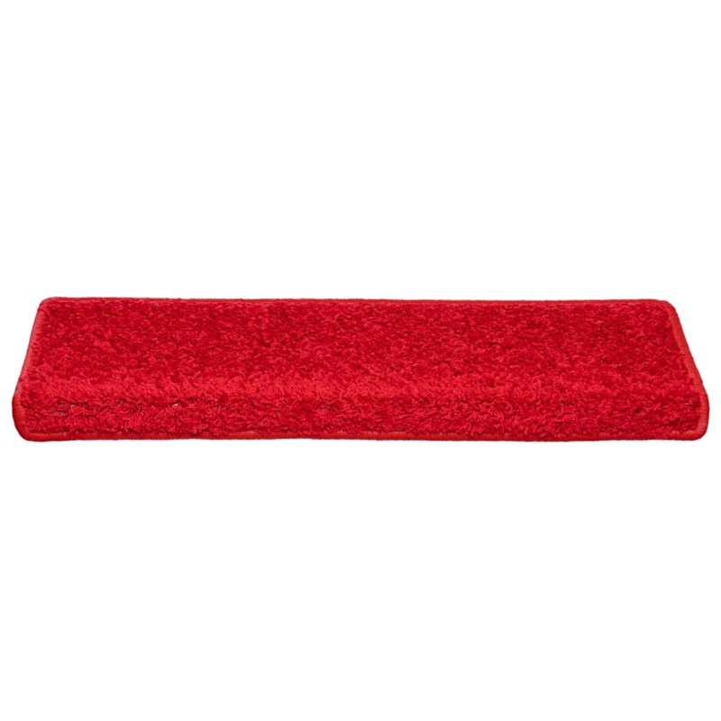 Maty na schody 30 szt. 65x21x4 cm Czerwone prostokątne krawędzie