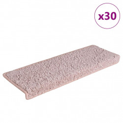 Maty na schody 30 szt. 65x21x4 cm, biało-różowe, prostokątne krawędzie